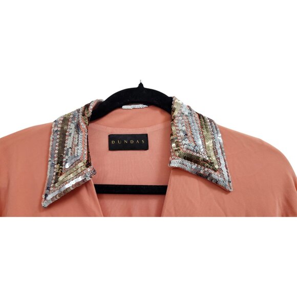 Dundas Long Sleeve Cinched Gown Size S - Picture 3 of 16